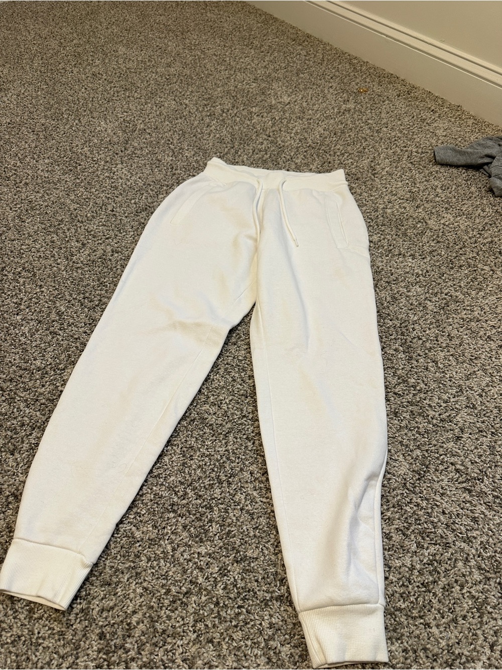Women’s White Oversized Sweatpants SZ XS